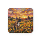 French Bulldog Acrylic Gallery Print Sunset Prairie Drink Coaster | Premium Dog Prints | Tritan — secondary view