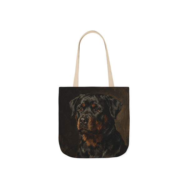 Rottweiler Tote Bag | Painterly Dog Art Canvas Tote | Rottie Mom Gift | Dog Lover Market Bag | Pet Portrait Accessory