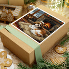 Acrylic Shih Tzu - Winter Hearth | Kiss-Cut Stickers