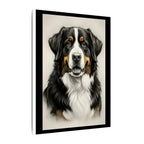 Bernese Mountain Dog Charcoal Portrait Canvas Print | Berner Wall Art | Dog Lover Gift | Pet Decor Home Art