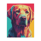 Labrador Retriever Pop Art Canvas Print, Dog Wall Art for Lab Lovers, Pet Decor Gift