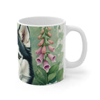 Siberian Husky Watercolor Garden Peek Coffee Mug | Premium Dog Prints | Tritan — view 3 of 4