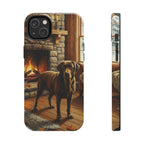 Acrylic Labrador Retriever - Winter Hearth | Tough Phone Case
