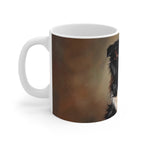 Border Collie Oil Portrait Ceramic Mug 11oz | Premium Dog Art | Tritan