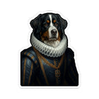 Bernese Mountain Dog Renaissance Royal Portrait Sticker, Dog Portrait Vinyl Decal, Kiss-Cut Sticker, Bernese Mountain Dog Lover Gift