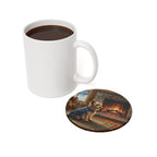 Acrylic Yorkshire Terrier - Winter Hearth | Cork Back Coaster