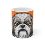 Shih Tzu Comic Pop Art Ceramic Mug 11oz | Premium Dog Art | Tritan