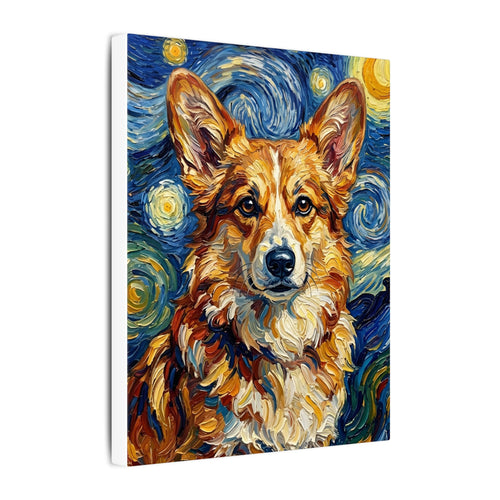 Gallery-wrapped canvas side profile showing the 0.75 inch depth