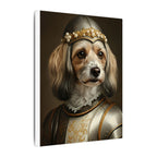 Havanese Medieval Knight Portrait Canvas Wall Art, Regal Dog Painting, Havanese Lover Gift, Stretched Canvas