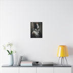 Border Collie Kings & Queens Royal Portrait Canvas Wall Art, Regal Dog Painting, Border Collie Lover Gift, Stretched Canvas