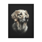 Golden Retriever Stained Glass Canvas Wall Art, Dog Lover Gift, Pet Portrait Print, Golden Retriever Art, Home Decor