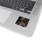 Poodle Medieval Knight Portrait Sticker, Dog Portrait Vinyl Decal, Kiss-Cut Sticker, Poodle Lover Gift