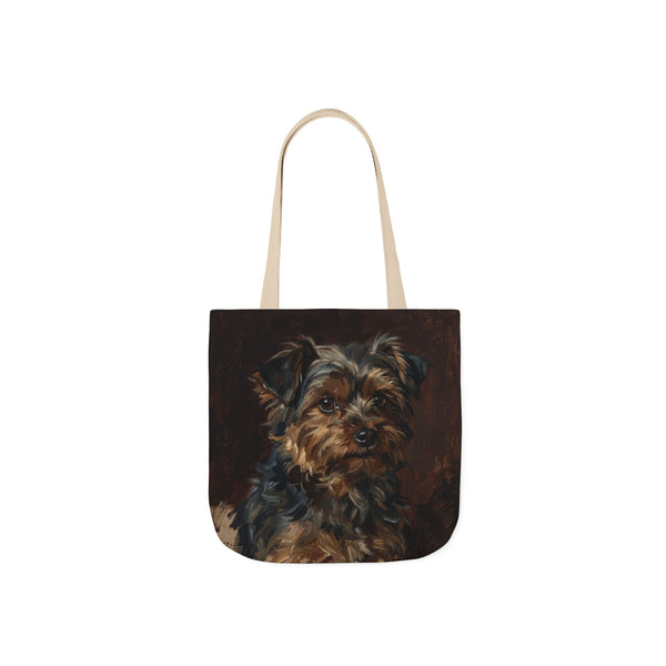 Yorkshire Terrier Tote Bag | Painterly Dog Art Canvas Tote | Yorkie Mom Gift | Dog Lover Market Bag | Pet Portrait Accessory