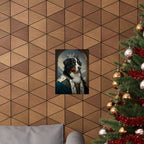 Bernese Mountain Dog Kings & Queens Royal Portrait Matte Poster, Regal Dog Art Print, Bernese Mountain Dog Lover Gift, Wall Art