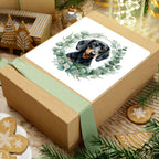Dachshund Watercolor Botanical Wreath Kiss-Cut Stickers | Premium Dog Prints | Tritan — view 10 of 12