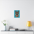 Comic Book German Shepherd Canvas — Bold Dog Wall Art