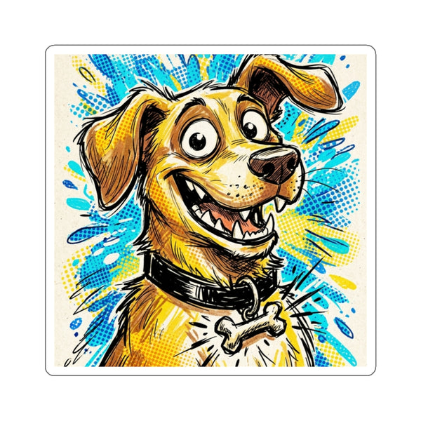 The Unstoppable Labrador Die-Cut Sticker | Labrador Retriever Comic Dog Art