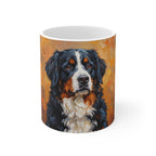 Bernese Mountain Dog Cozy Set — 2-Piece Blanket + Mug Gift Set | Autumn Woods | Tritan