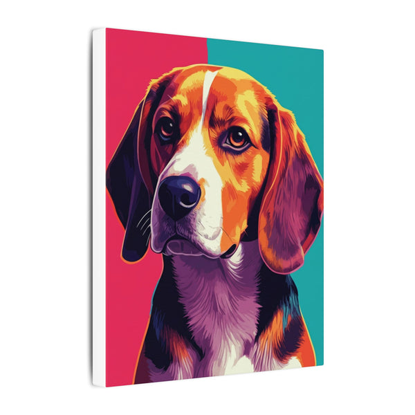 Beagle Pop Art Canvas Print, Vibrant Dog Wall Art, Modern Pet Decor, Fun Beagle Lover Gift