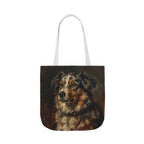 Australian Shepherd Tote Bag | Painterly Dog Art Canvas Tote | Aussie Mom Gift | Dog Lover Market Bag | Pet Portrait Accessory