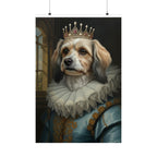 Havanese Kings & Queens Royal Portrait Matte Poster, Regal Dog Art Print, Havanese Lover Gift, Wall Art