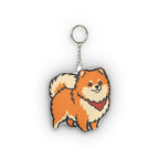 Pop Art Pomeranian Plush Keychain | Tritan