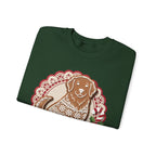 Golden Retriever Gingerbread Christmas Crewneck Sweatshirt — view 3