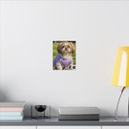 Shih Tzu Oil Painting Soccer Portrait Canvas Wall Art | Dog Lover Gift | Pet Decor | Sports Fan Art