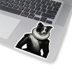Border Collie Renaissance Royal Portrait Sticker, Dog Portrait Vinyl Decal, Kiss-Cut Sticker, Border Collie Lover Gift