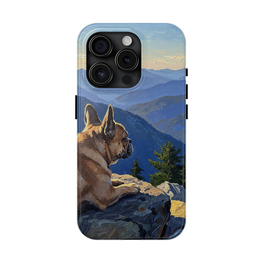 Acrylic French Bulldog - Mountain Overlook | Tough Phone Case