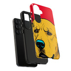Golden Retriever Comic Pop Phone Case, Bold Dog Print, Golden Retriever Lover Gift, Tough Case for iPhone and Samsung