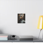 Yorkshire Terrier Medieval Knight Portrait Canvas Wall Art, Regal Dog Painting, Yorkshire Terrier Lover Gift, Stretched Canvas