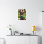 French Bulldog Oil Painting Soccer Portrait Canvas Wall Art Decor Gift for Dog Lovers
