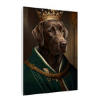 Labrador Retriever Renaissance Royal Portrait Canvas Wall Art, Regal Dog Painting, Labrador Retriever Lover Gift, Stretched Canvas