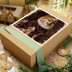 Pomeranian Renaissance Royal Portrait Sticker, Dog Portrait Vinyl Decal, Kiss-Cut Sticker, Pomeranian Lover Gift