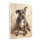 Blue Staffy — Painted Portrait Canvas