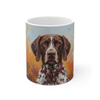 German Shorthaired Pointer Cozy Set — 2-Piece Blanket + Mug Gift Set | Autumn Woods | Tritan