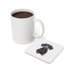Dachshund Low Poly Cool Jewel Cork Back Coaster | Dog Lover Gift
