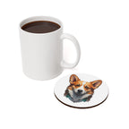 Corgi Low Poly Cool Jewel Cork Back Coaster | Dog Lover Gift