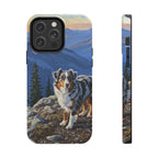 Acrylic Australian Shepherd - Mountain Overlook | Tough Phone Case
