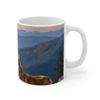 Acrylic Corgi - Mountain Overlook | Ceramic Mug 11oz