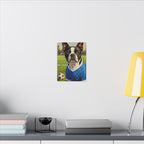 Boston Terrier Oil Painting Soccer Portrait Canvas Wall Art - Dog Lover Gift, Pet Decor, Sports Fan Home Art