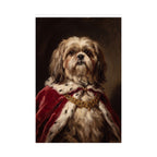 Shih Tzu Kings & Queens Royal Portrait Matte Poster, Regal Dog Art Print, Shih Tzu Lover Gift, Wall Art