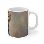 Yorkshire Terrier Oil Portrait Ceramic Mug 11oz | Premium Dog Art | Tritan