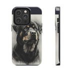 Charcoal Rottweiler Rottweiler Tough Phone Case - Rottweiler pride — gentle giants deserve great art — view 13 of 103