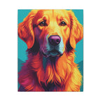 Golden Retriever Pop Art Canvas Print, Dog Wall Art Decor, Golden Mom Gift, Pet Portrait Art, Modern Dog Lover Gift Idea