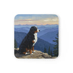 Acrylic Bernese Mountain Dog - Mountain Overlook | Cork Back Coaster