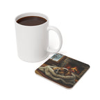 Acrylic English Bulldog - Winter Hearth | Cork Back Coaster