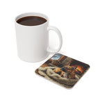 Acrylic French Bulldog - Winter Hearth | Cork Back Coaster