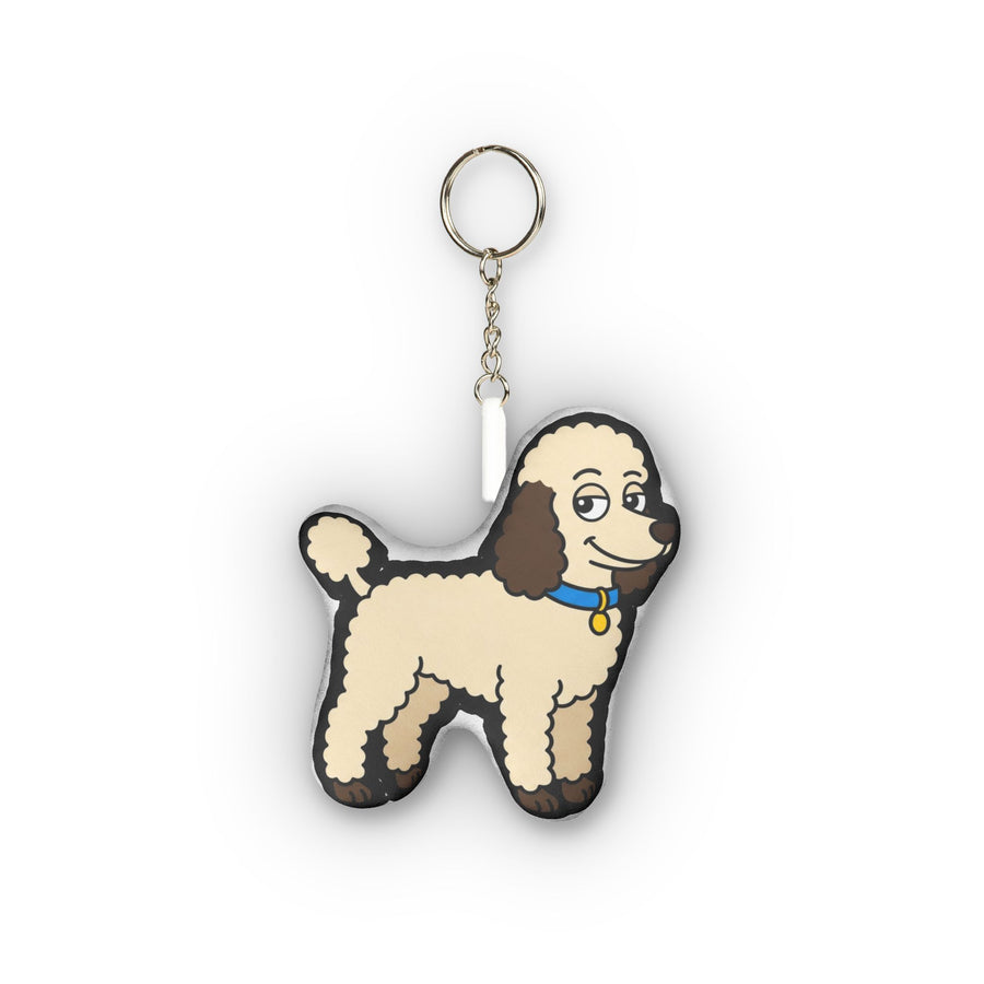 Pop Art Poodle Plush Keychain | Tritan
